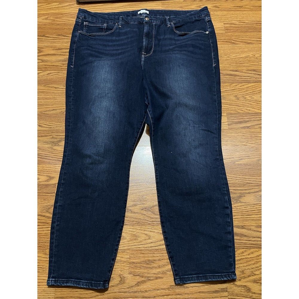 Good American Jeans Women's 24 Skinny Blue Denim Stretch Plus Size
